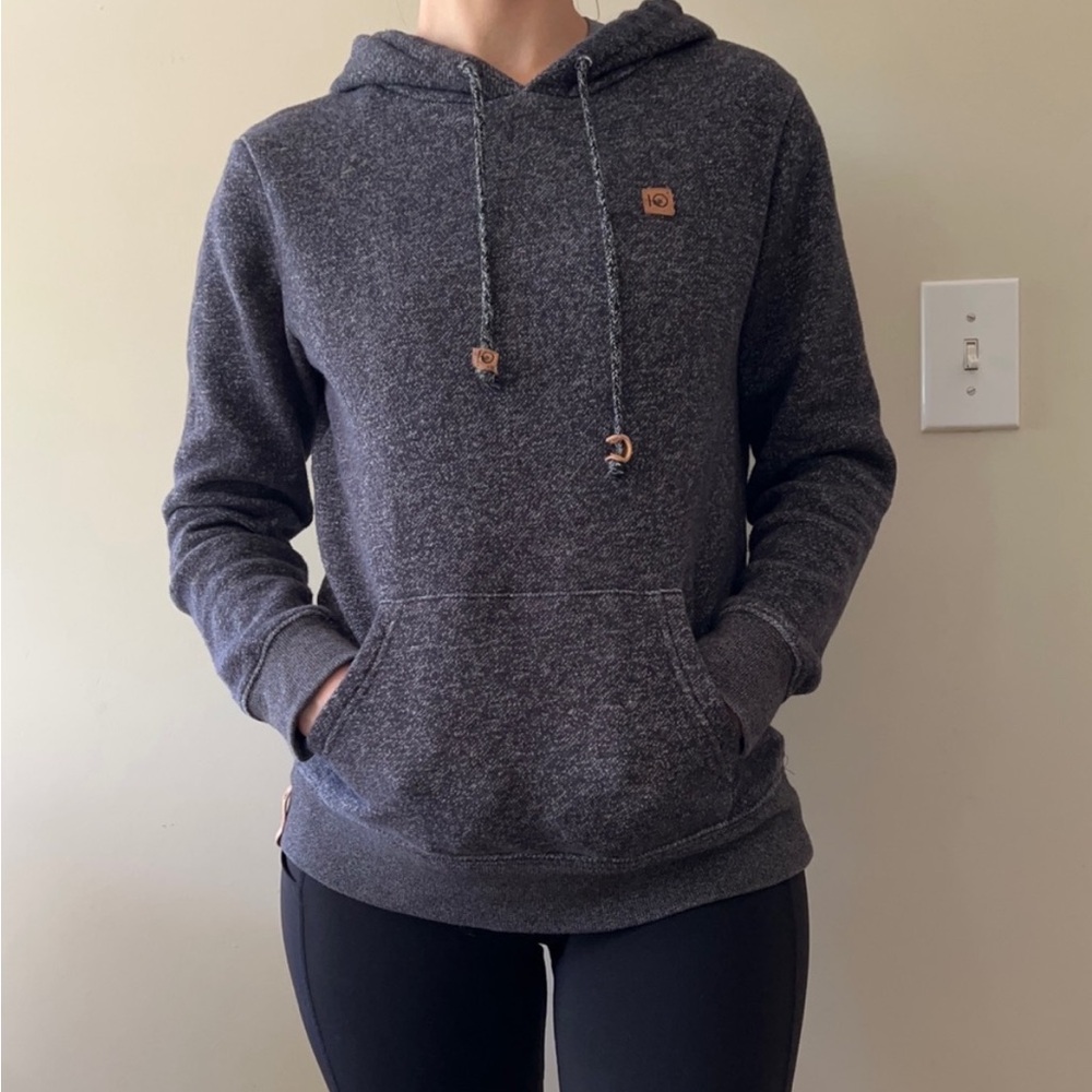 Tentree Charcoal Heathered Holdie Sz Small